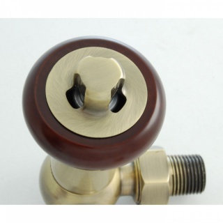 Windsor Traditional  Radiator Valve - Antique Brass (Corner)