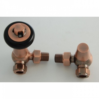 Windsor Traditional  Radiator Valve - Antique Copper (Corner)