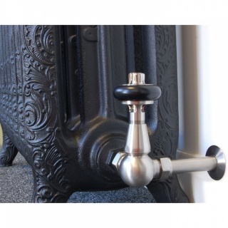 Windsor Traditional Thermostatic Radiator Valve - Black Nickel (Corner TRV)