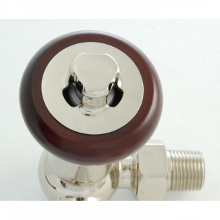 Windsor Traditional Thermostatic Radiator Valve - Nickel (Corner TRV)