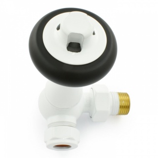 Windsor Traditional Thermostatic Radiator Valve - White (Corner TRV)