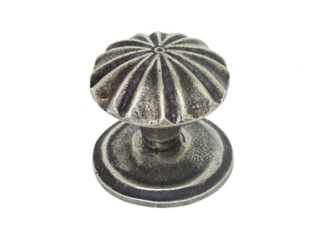 Finesse Abbey - Pewter Cabinet Knob (Includes Backplate)