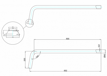 Burlington P-Trap Connection Pipe