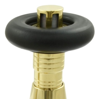 Jaguar Thermostatic Radiator Valve - Unlacquered Brass (Angled TRV)