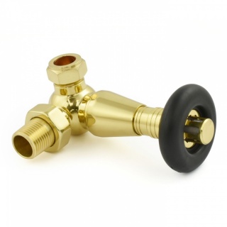 Jaguar Thermostatic Radiator Valve - Brass (Corner TRV)