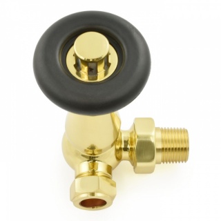 Jaguar Thermostatic Radiator Valve - Brass (Corner TRV)