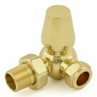 Jaguar Thermostatic Radiator Valve - Brass (Corner TRV)