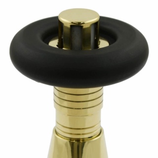 Jaguar Thermostatic Radiator Valve - Unlacquered Brass (Straight TRV)