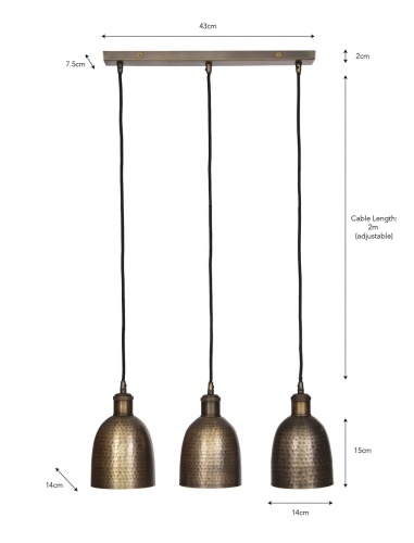 Trio Of Kielder Pendant Light