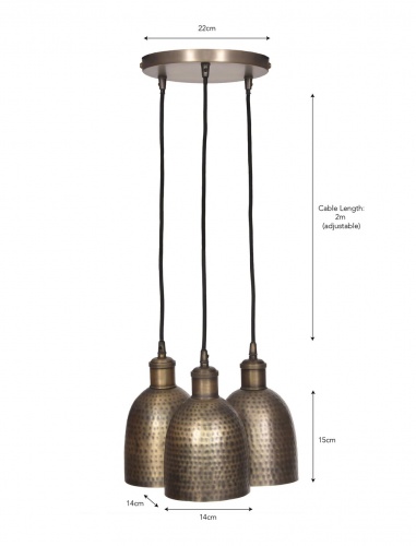 Trio Of Kielder Cluster Pendant Light