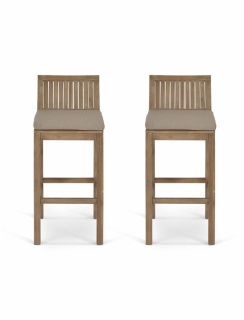 Porthallow Bar Stool Set Of 2 Natural