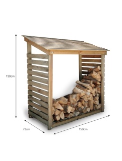 Aldsworth Log Store Double Natural