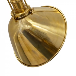 Claridge Polished Brass Adjustable Reading Wall Light