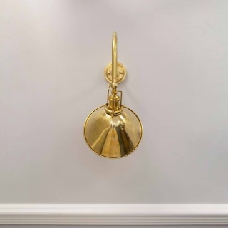 Claridge Polished Brass Adjustable Reading Wall Light