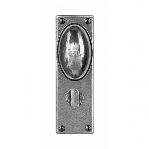 Finesse Lincoln Pewter Door Knob on Backplate