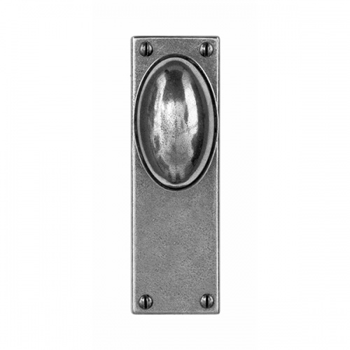 Finesse Lincoln Pewter Door Knob on Backplate