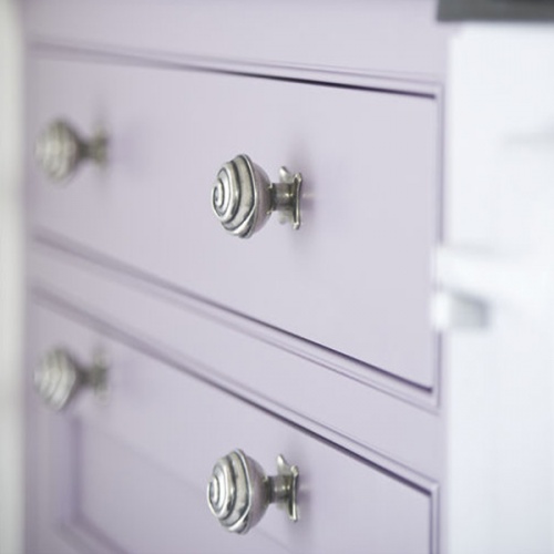 Finesse Swirl Pewter Cabinet Knob