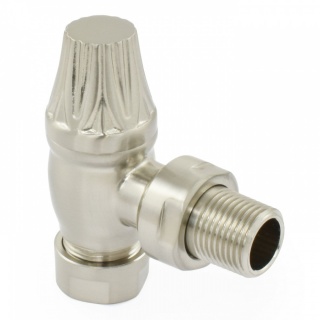 Buckingham Thermostatic Radiator Valve - Satin Nickel (TRV)