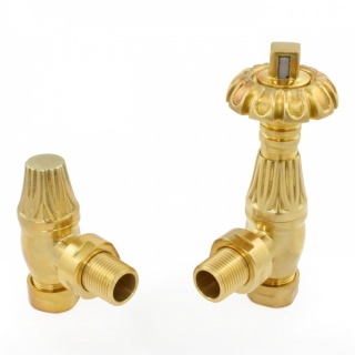 Buckingham Thermostatic Radiator Valve - Un-Lacquered Brass (TRV)