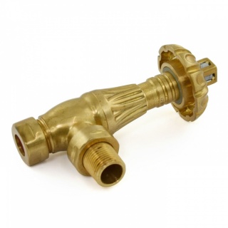 Buckingham Thermostatic Radiator Valve - Un-Lacquered Brass (TRV)