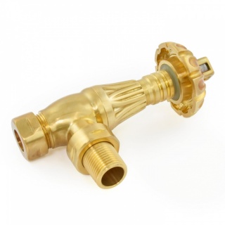 Buckingham Thermostatic Radiator Valve - Un-Lacquered Brass (TRV)