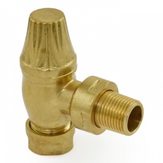 Buckingham Thermostatic Radiator Valve - Un-Lacquered Brass (TRV)