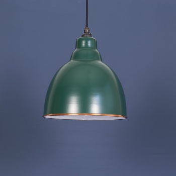 The Brindley Pendant - Racing Green and White