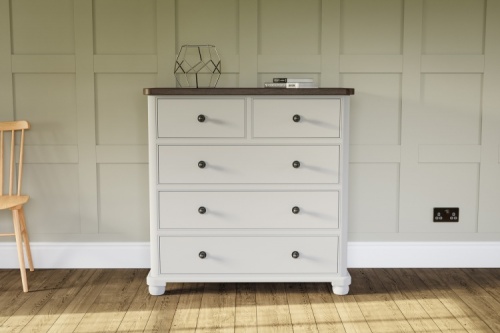 Two Over Three Chest of Drawers (Round End)