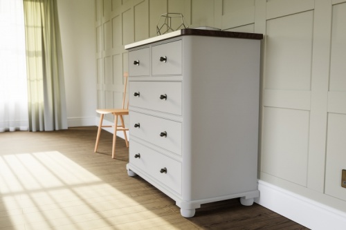 Two Over Three Chest of Drawers (Round End)