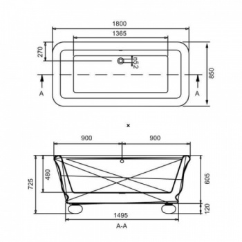 BC Designs Senator Bath without Feet