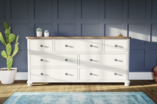 Seven Drawer Chest (Round End)