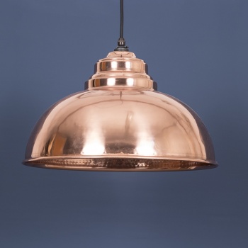 The Harborne Pendant - Hammered Copper