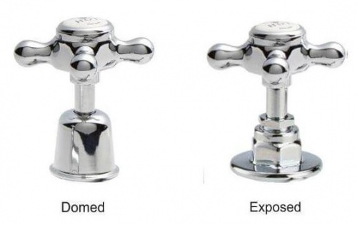 BC Designs Victrion Crosshead Bath Pillar Taps