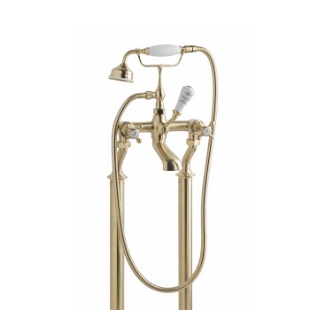 BC Designs Victrion Crosshead Deck Mounted Bath Shower Mixer