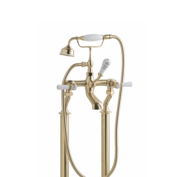 BC Designs Victrion Deck Mounted Lever Bath Shower Mixer