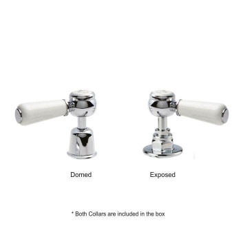 BC Designs Victrion Lever Bath Pillar Taps