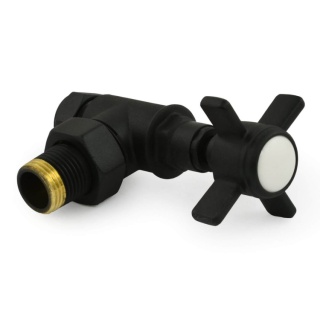 Belgravia Manual Cast Iron Radiator Valves Textured Black