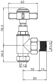 Belgravia Manual Cast Iron Radiator Valves Textured Black