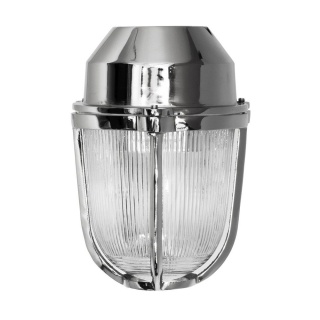 Hopkin Nickel IP65 Prismatic Glass Outdoor & Bathroom Wall Light