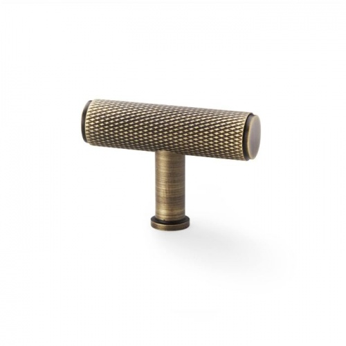 Alexander and Wilks Crispin Knurled T-bar Cupboard Knob