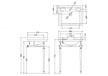 Contemporary Basin & Basin Stand