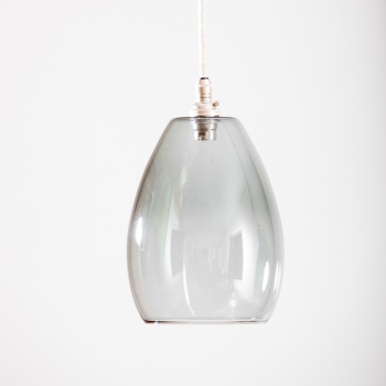 Bertie Mid Smoked Glass Pendant Light