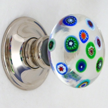 Millefiori Glass Door Knobs