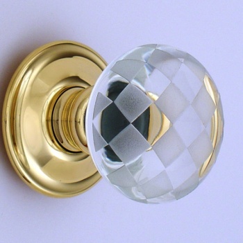 Chequerboard Glass Door Knobs