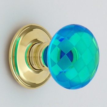 Chequerboard Glass Door Knobs