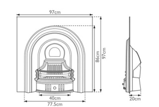 The Coleby Cast Iron Insert