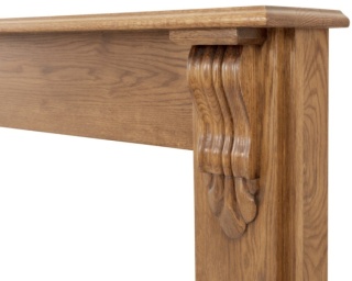 The Edinburgh Corbel Fire Surround - Oak