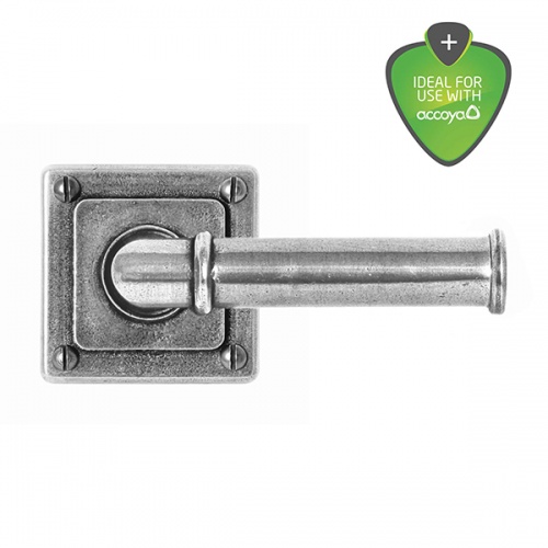 Finesse Wexford Jesmond Pewter Door Handle on Square Rose