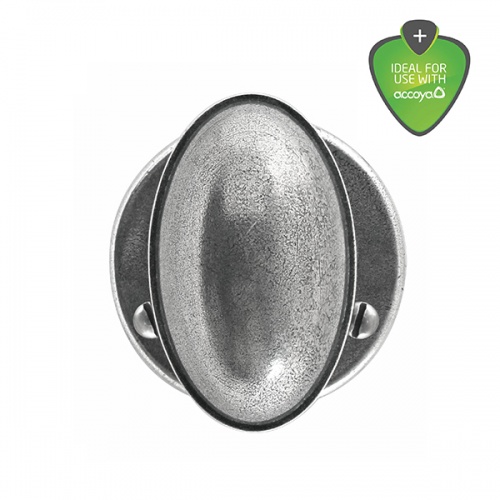 Finesse Lincoln Pewter Door Knob on Round Rose