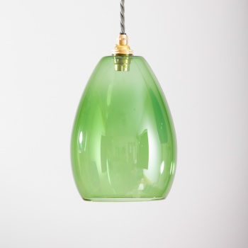 Bertie Mid Green Glass Pendant Light